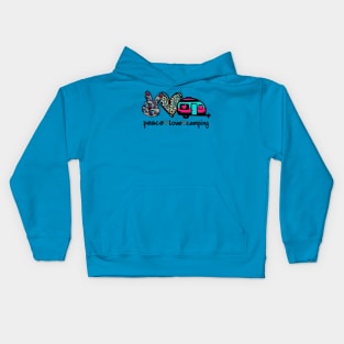 Peace Love Camping Kids Hoodie